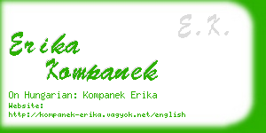 erika kompanek business card
